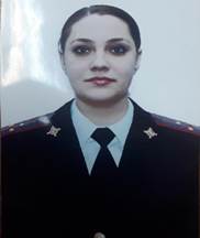 Участковый полицейский Глинская Оксана Юрьевна