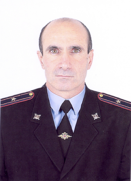 Участковый полицейский Временно обслуживает Алиев Назир Сейфудинович